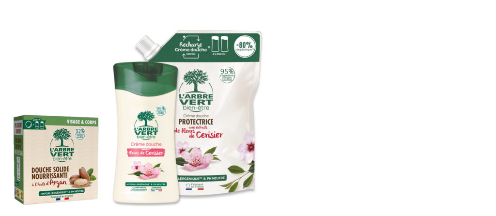 Novamex gels douche Arbre Vert