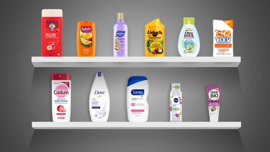 a qui appartiennent les marques de gels douche ?